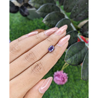 1.35 Ct. Pinkish Purple Sapphire from Tanzania Life Style