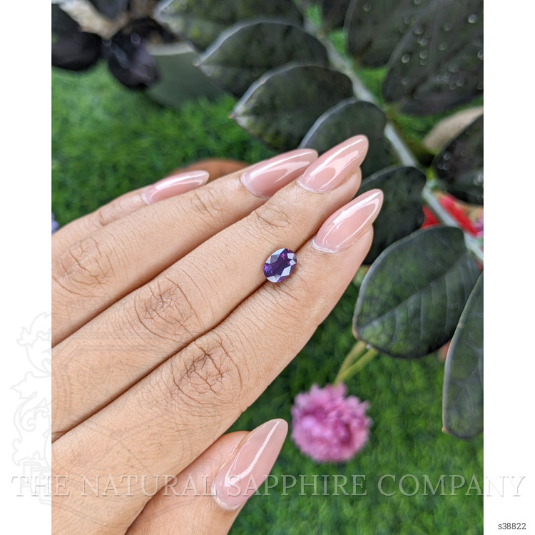 1.35 Ct. Pinkish Purple Sapphire from Tanzania