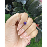 2.08 Ct. Bluish Purple Sapphire from Tanzania Life Style
