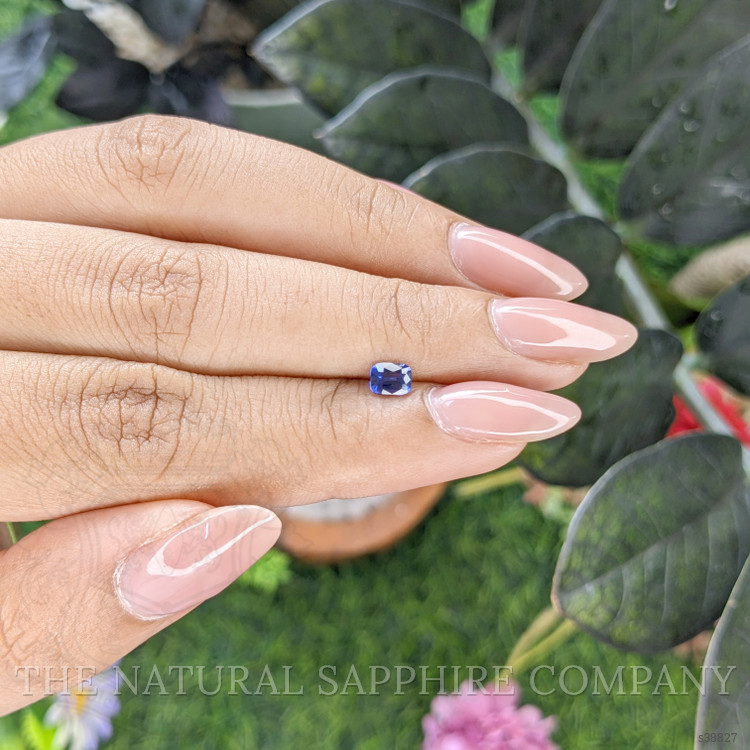 0.44 Ct. Purplish Blue Sapphire from Tanzania