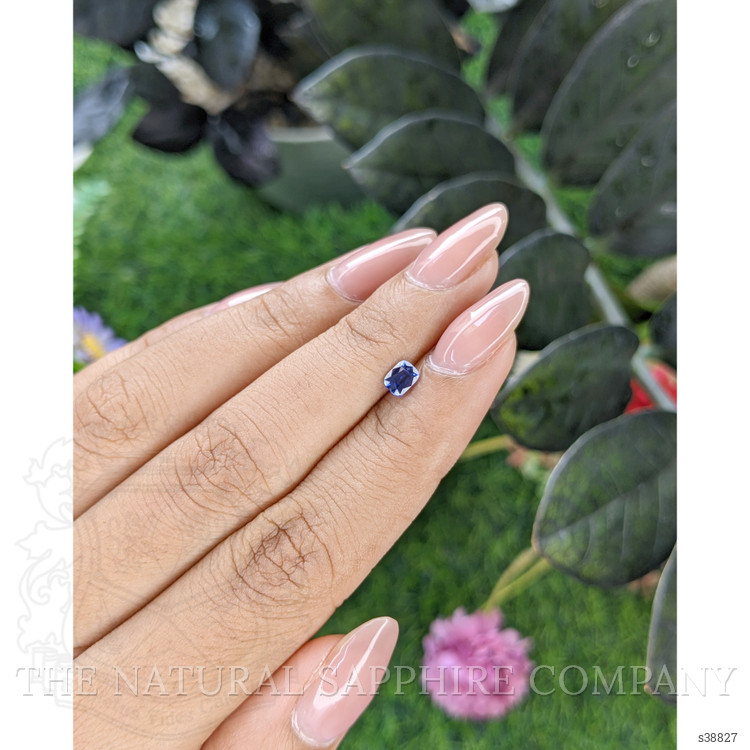 0.44 Ct. Purplish Blue Sapphire from Tanzania