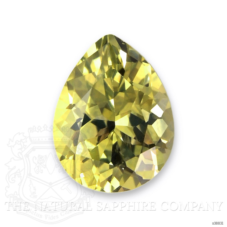 0.64 Ct. Greenish Yellow Sapphire from Montana