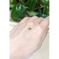 0.64 Ct. Greenish Yellow Sapphire from Montana Life Style