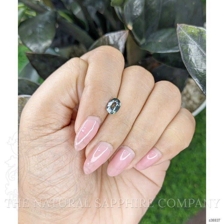 1.21 Ct. Bluish Green Sapphire from Madagascar