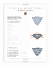 1.49 Ct. Emerald from Zambia 3 D Scan Report