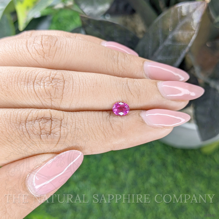 0.70 Ct. Purplish Pink Sapphire from Ceylon (Sri Lanka)