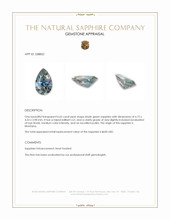 0.65 Ct. Bluish Green Sapphire from Montana Appraisal