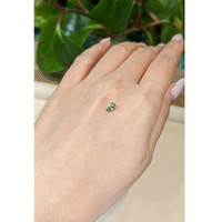 0.68 Ct. Yellowish Green Sapphire from Montana Life Style