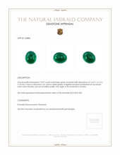 10.07 Ct. Cabochon Emerald from Zambia Appraisal