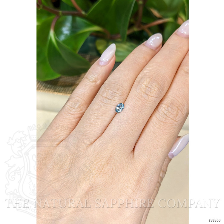 0.40 Ct. Bluish Grey Sapphire from Montana