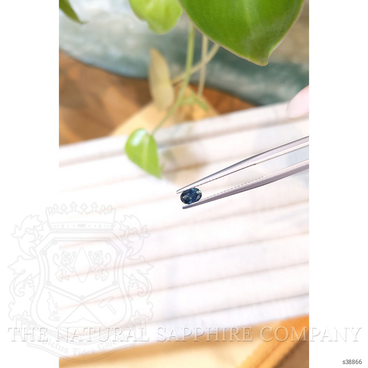 0.40 Ct. Bluish Green Sapphire from Montana