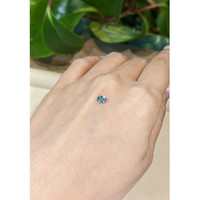 0.41 Ct. Greenish Blue Sapphire from Montana Life Style