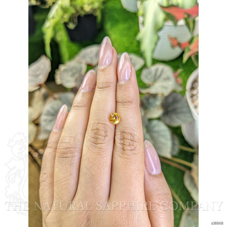 1.19 Ct. Yellowish Orange Sapphire from Ceylon (Sri Lanka)