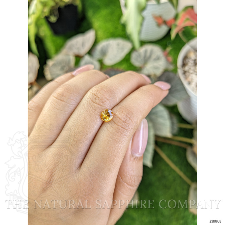 1.19 Ct. Yellowish Orange Sapphire from Ceylon (Sri Lanka)