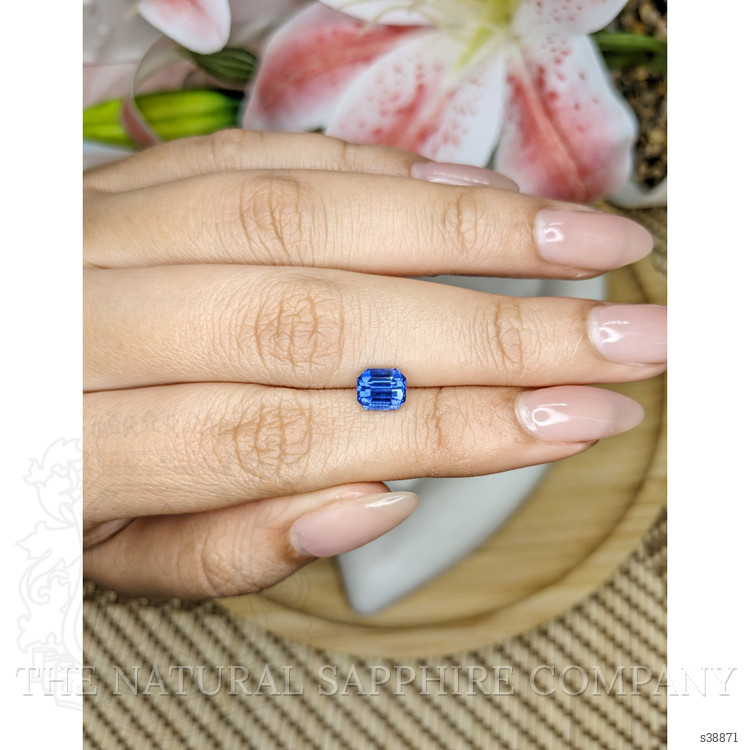1.58 Ct. Blue Sapphire from Ceylon (Sri Lanka)