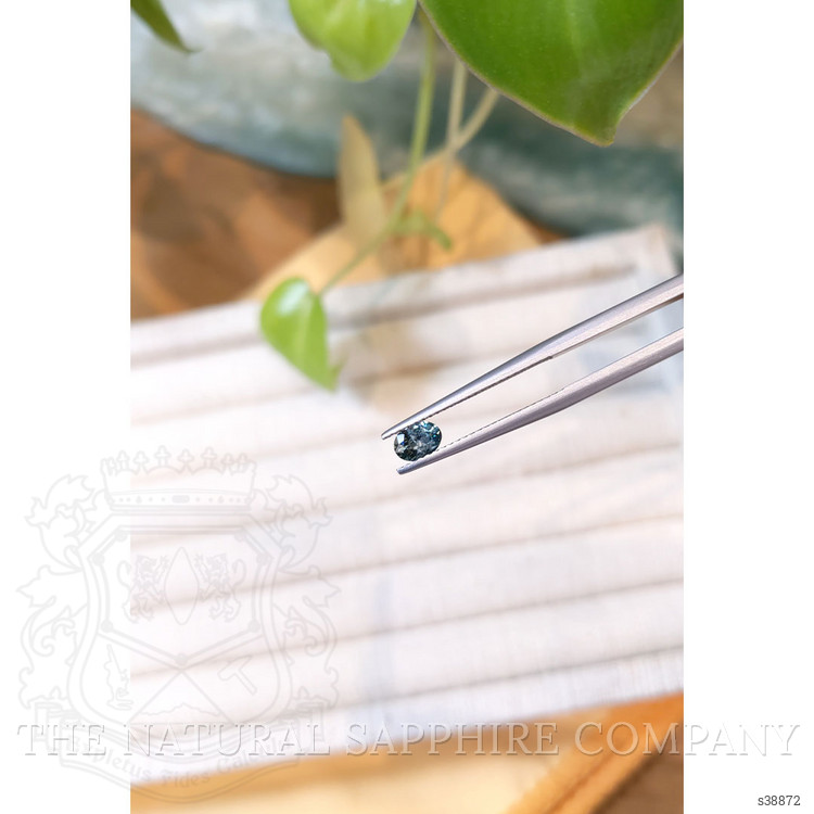 0.41 Ct. Bluish Green Sapphire from Montana