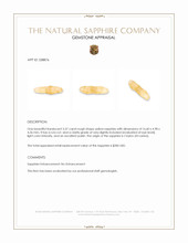 3.37 Ct. Yellow Rough Sapphire from Ceylon (Sri Lanka) Appraisal