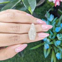 19.20 Ct. White Rough Sapphire from Ceylon (Sri Lanka) Life Style