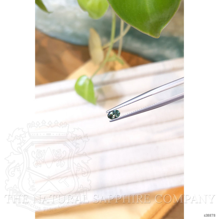 0.41 Ct. Green Sapphire from Montana