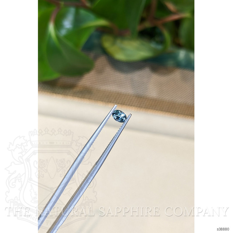0.41 Ct. Bluish Green Sapphire from Montana