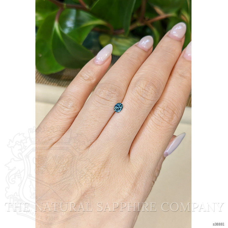 0.41 Ct. Bluish Green Sapphire from Montana