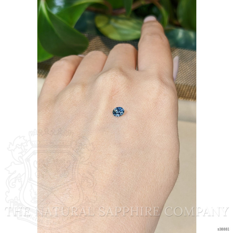 0.41 Ct. Bluish Green Sapphire from Montana