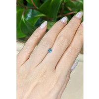 0.42 Ct. Greenish Blue Sapphire from Montana Life Style