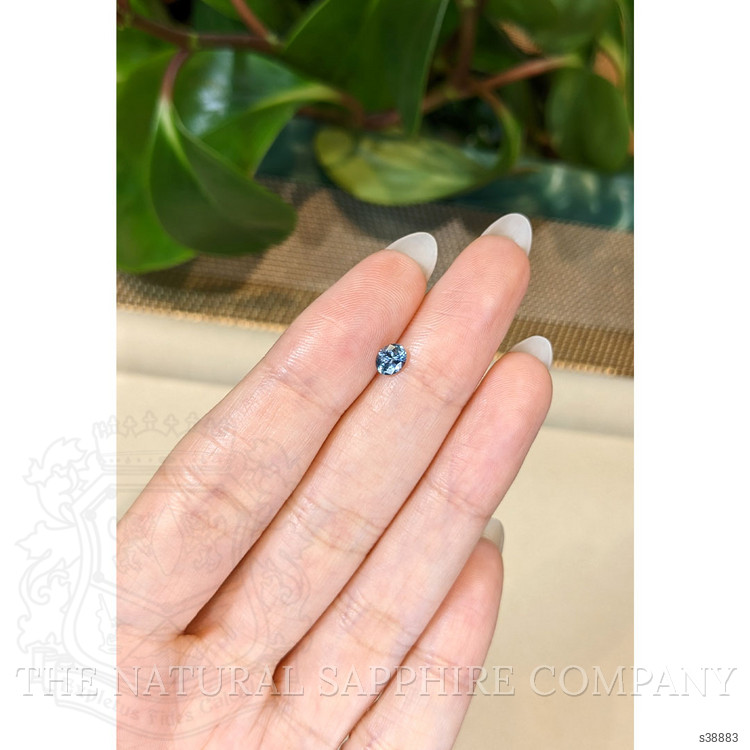 0.42 Ct. Greenish Blue Sapphire from Montana