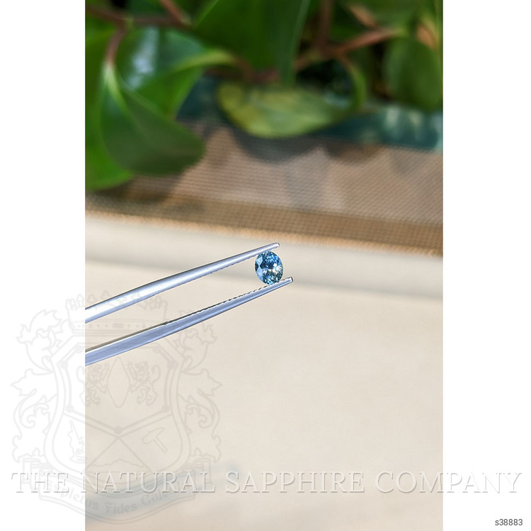 0.42 Ct. Greenish Blue Sapphire from Montana