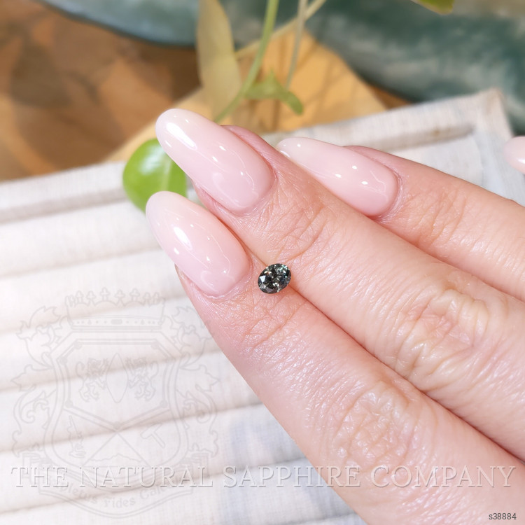 0.42 Ct. Green Sapphire from Montana