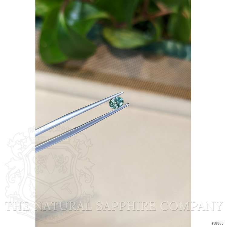 0.42 Ct. Bluish Green Sapphire from Montana