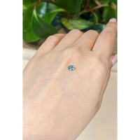 0.42 Ct. Bluish Green Sapphire from Montana Life Style