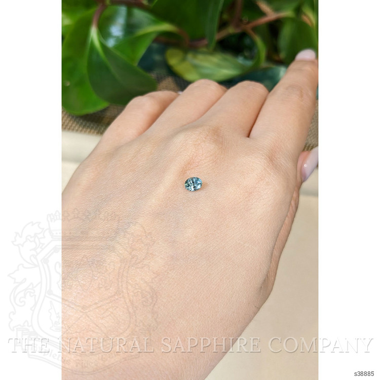 0.42 Ct. Bluish Green Sapphire from Montana