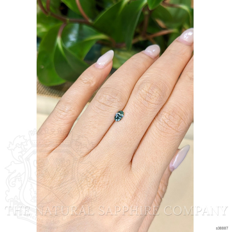 0.43 Ct. Green Sapphire from Montana