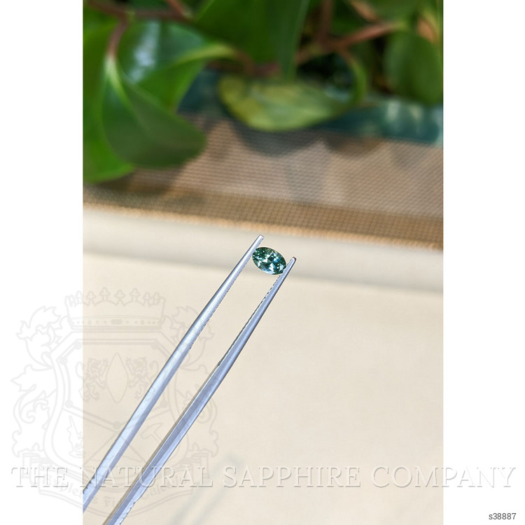 0.43 Ct. Green Sapphire from Montana