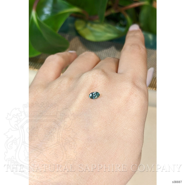 0.43 Ct. Green Sapphire from Montana