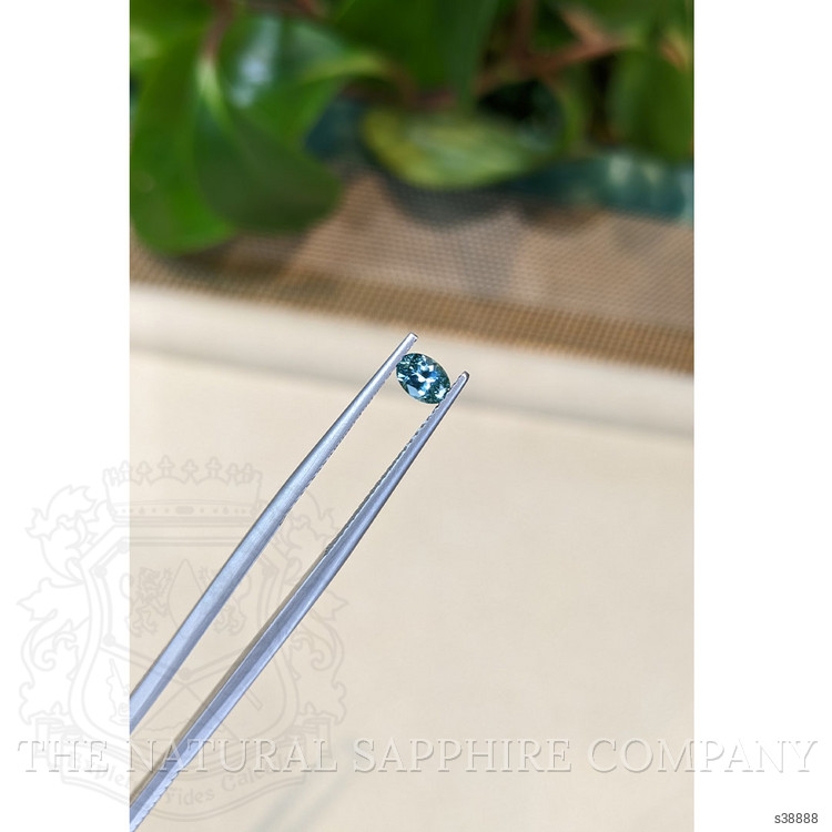 0.43 Ct. Greenish Blue Sapphire from Montana