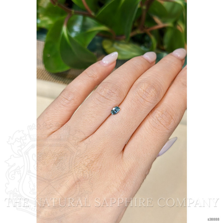0.43 Ct. Greenish Blue Sapphire from Montana