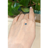 0.43 Ct. Bluish Green Sapphire from Montana Life Style