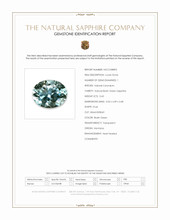 0.43 Ct. Bluish Green Sapphire from Montana Scan Report