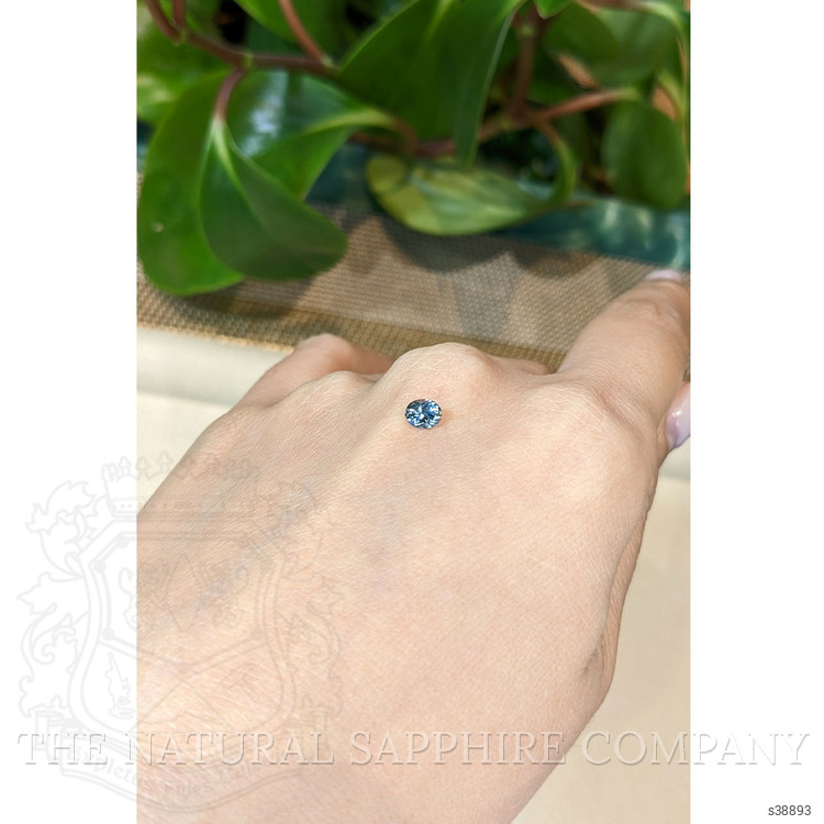 0.43 Ct. Bluish Green Sapphire from Montana