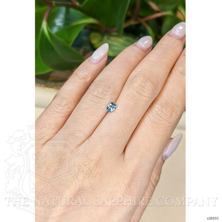 0.43 Ct. Bluish Green Sapphire from Montana