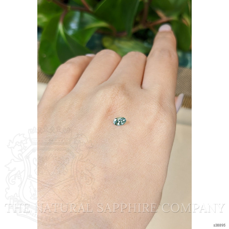 0.44 Ct. Green Sapphire from Montana