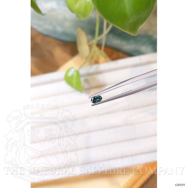 0.44 Ct. Bluish Green Sapphire from Montana