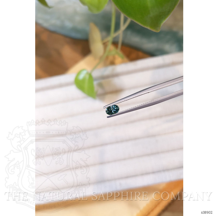 0.45 Ct. Bluish Green Sapphire from Montana