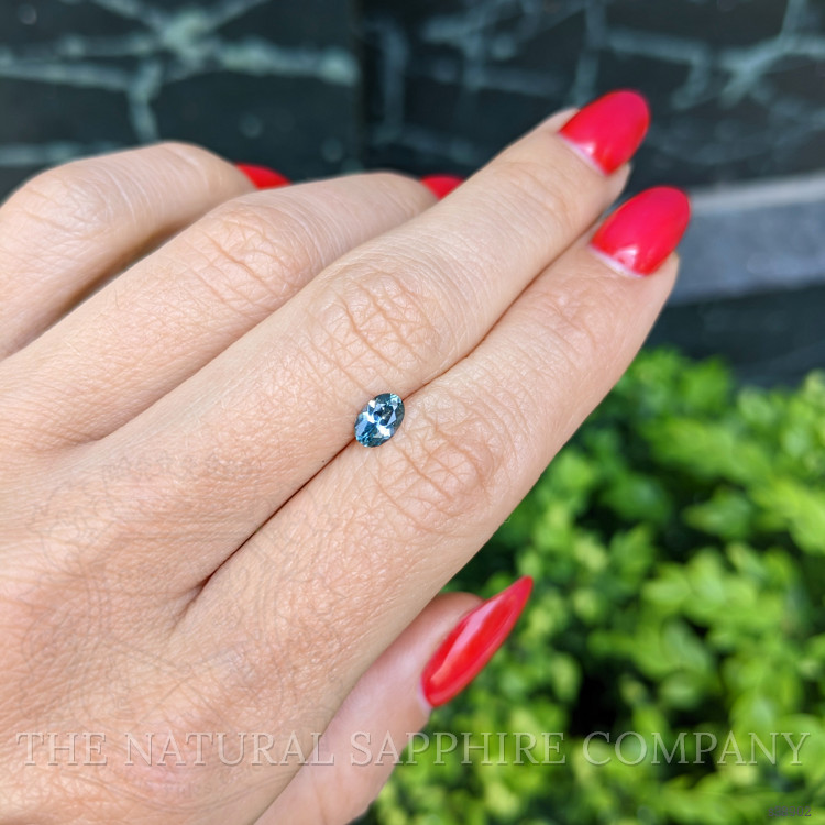 0.45 Ct. Bluish Green Sapphire from Montana