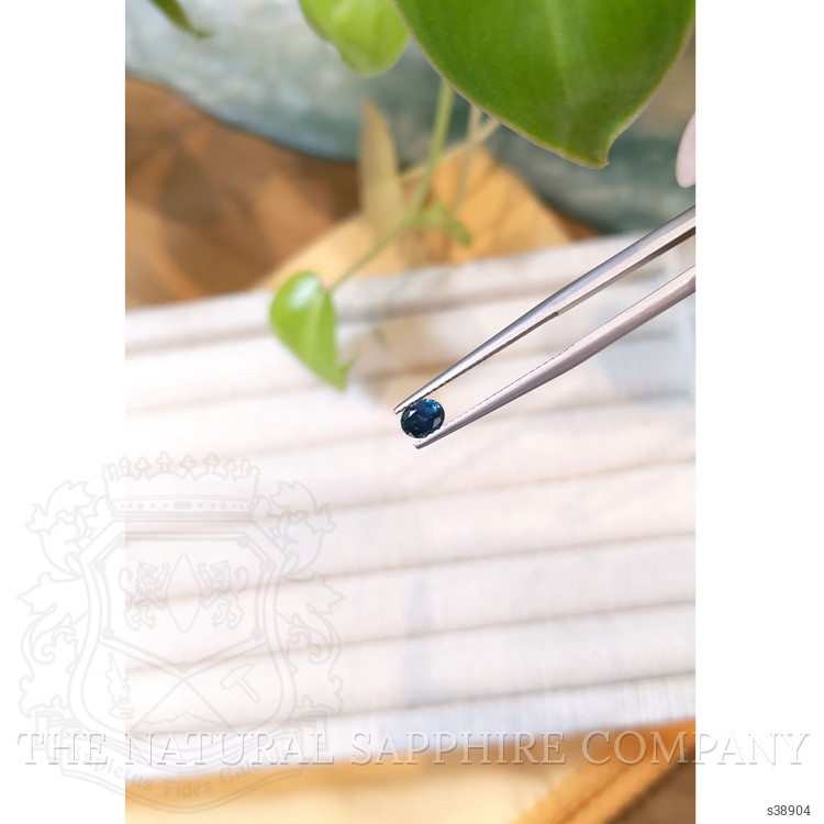 0.45 Ct. Bluish Green Sapphire from Montana