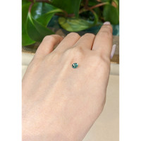 0.45 Ct. Bluish Green Sapphire from Montana Life Style