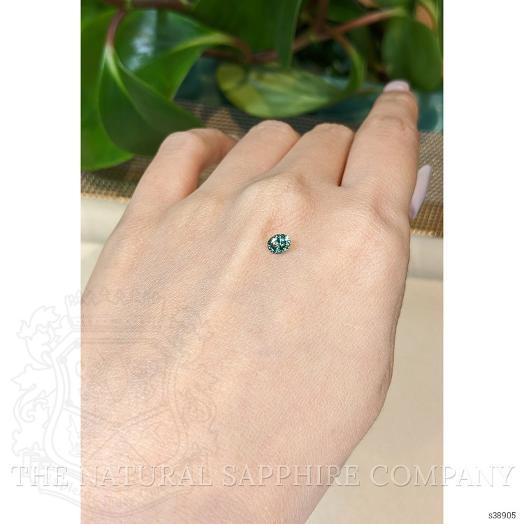 0.45 Ct. Bluish Green Sapphire from Montana