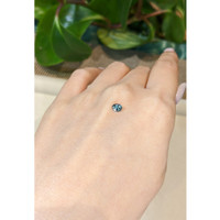 0.45 Ct. Bluish Grey Sapphire from Montana Life Style